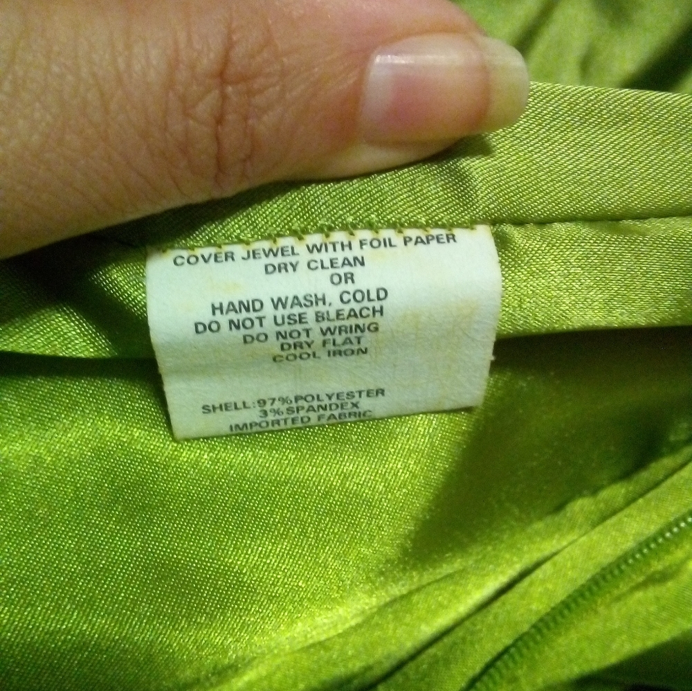 Irish green silk.